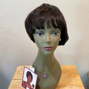 #150 SEPIA 100% HUMAN HAIR WIG